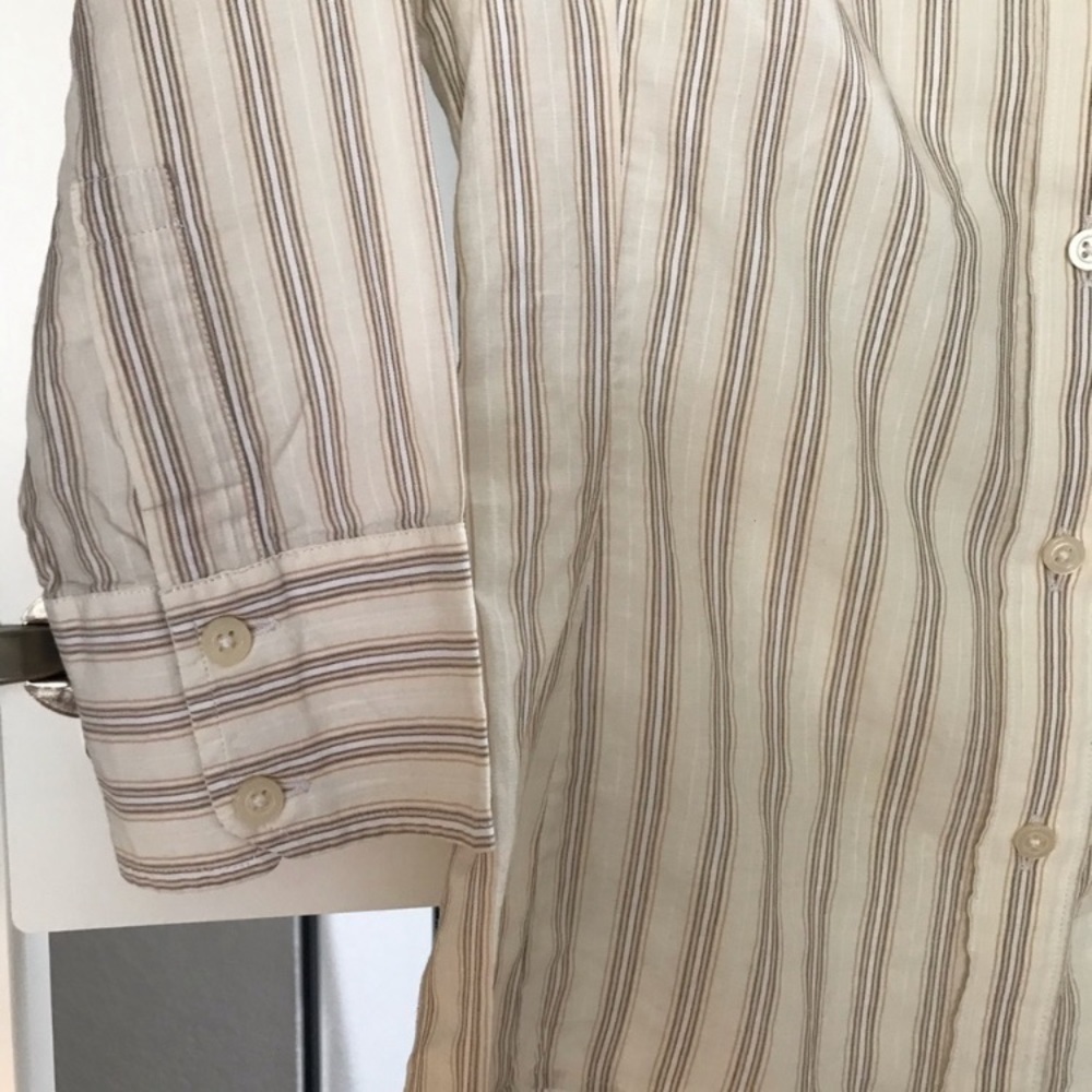 Vintage Banana Republic Striped Button Down Shirt Size XS - Picture 5 of 6